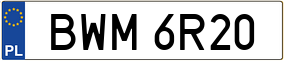 Trailer License Plate